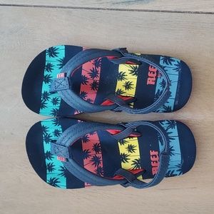 Reef Little Ahi Toddler Flip Flops US Size 9/10